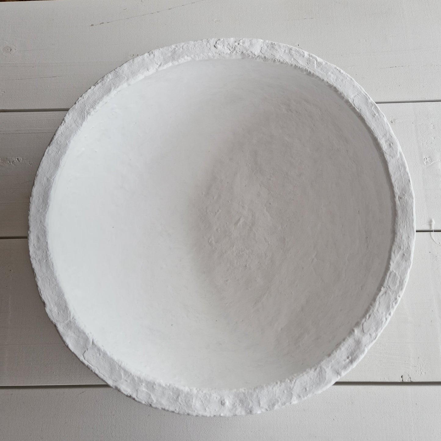 Papier-mâché bowl Large White