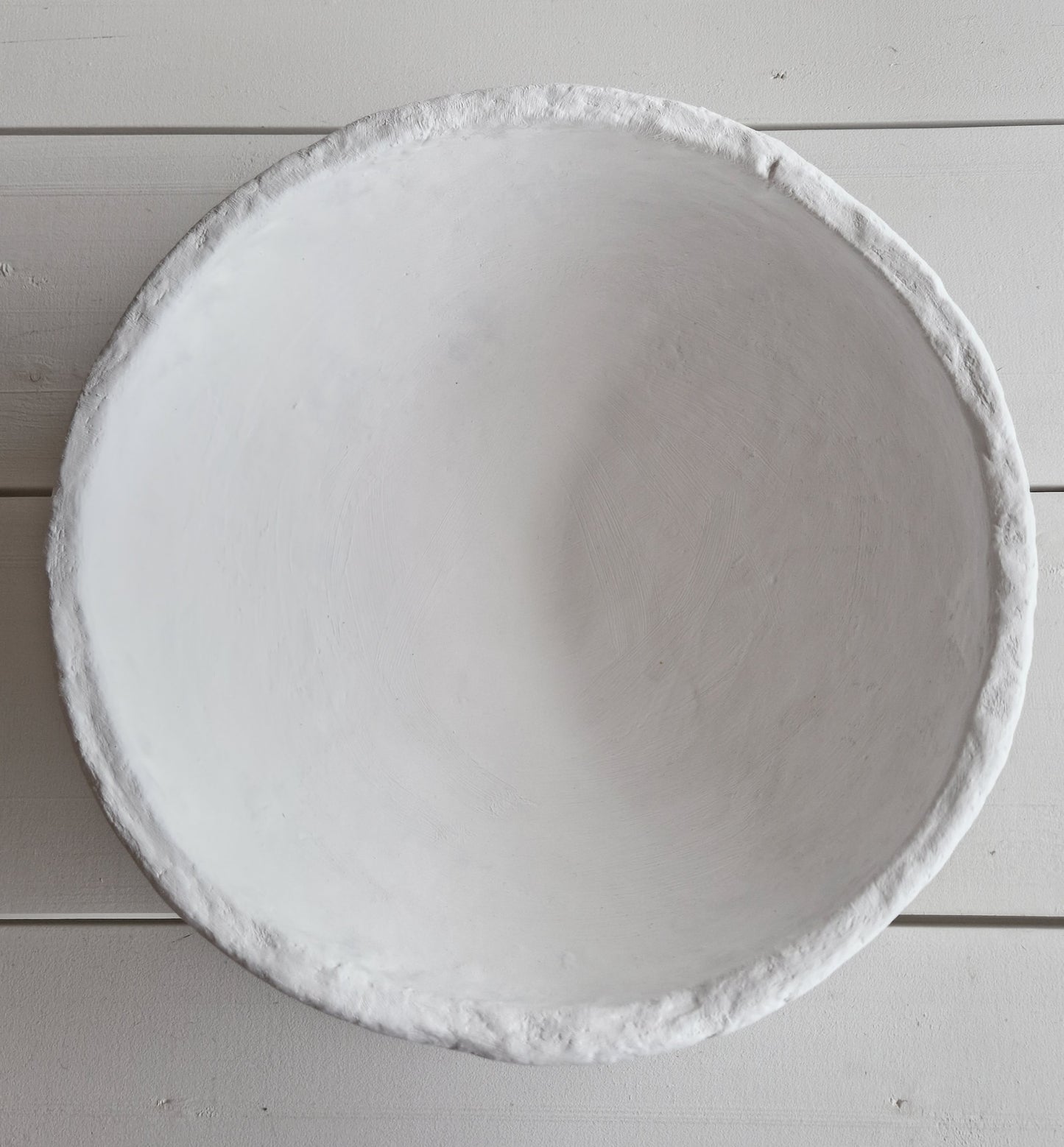 Papier-mâché bowl Medium White