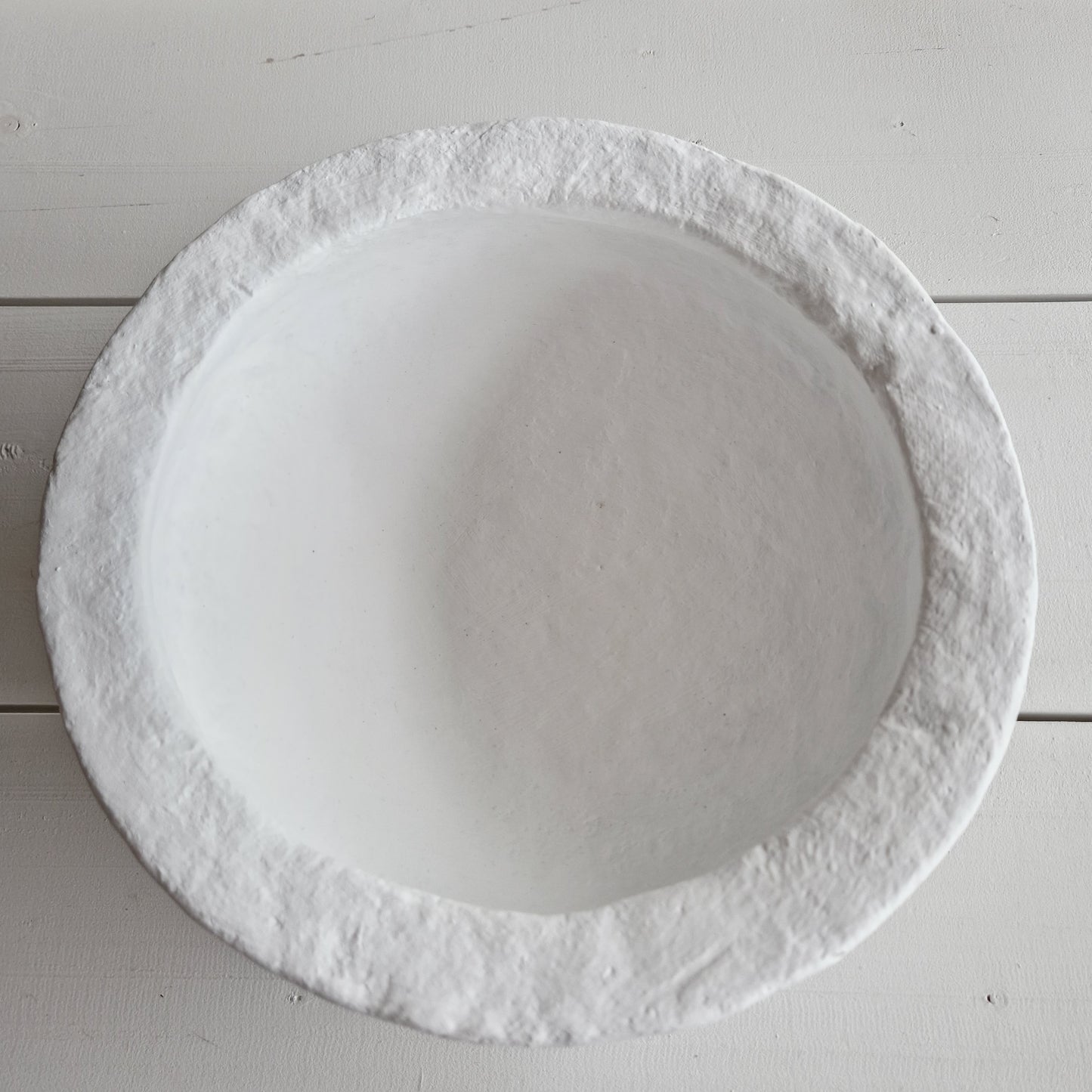 Papier-mâché bowl Small white #1