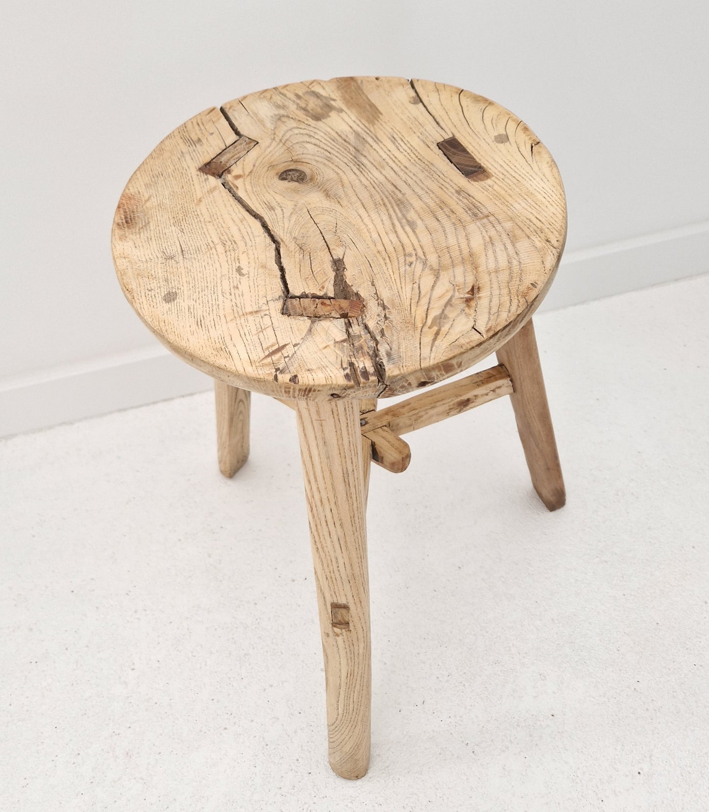 Old round wooden stool #2