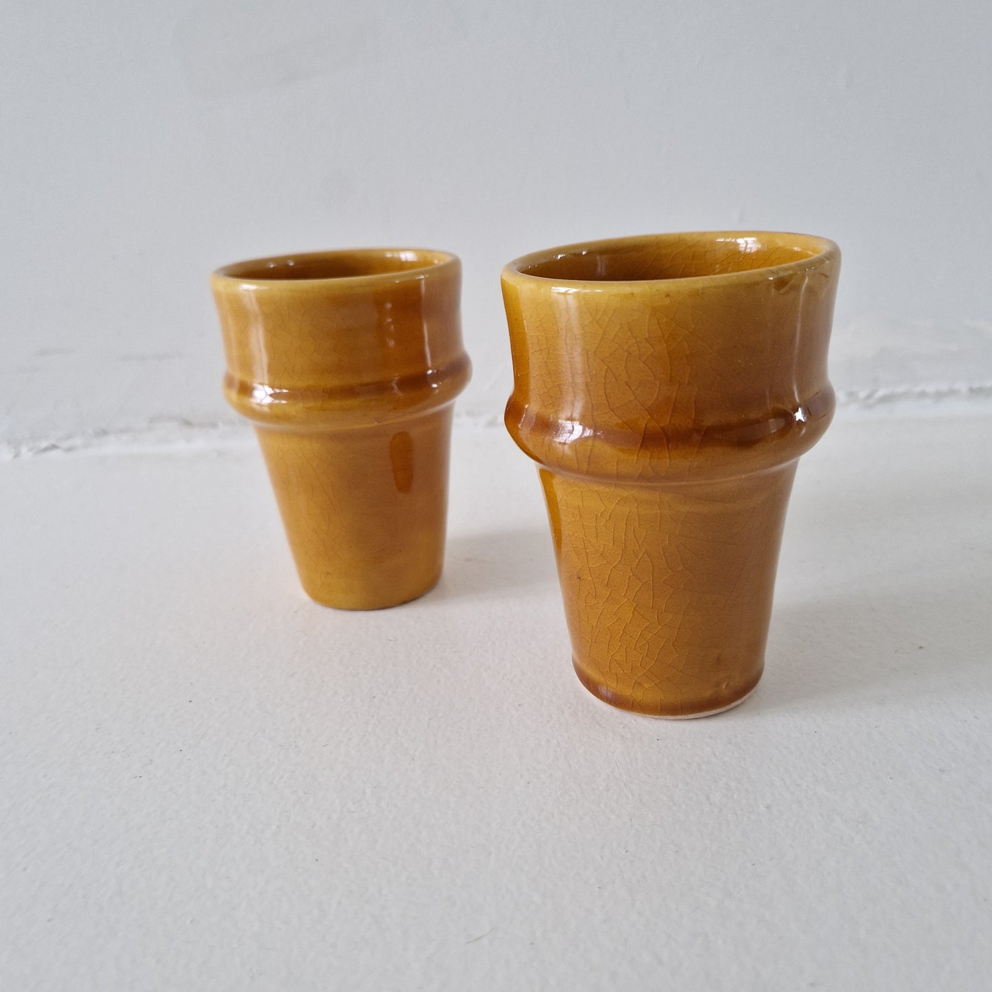 Ceramic Beldi mug Ocher yellow