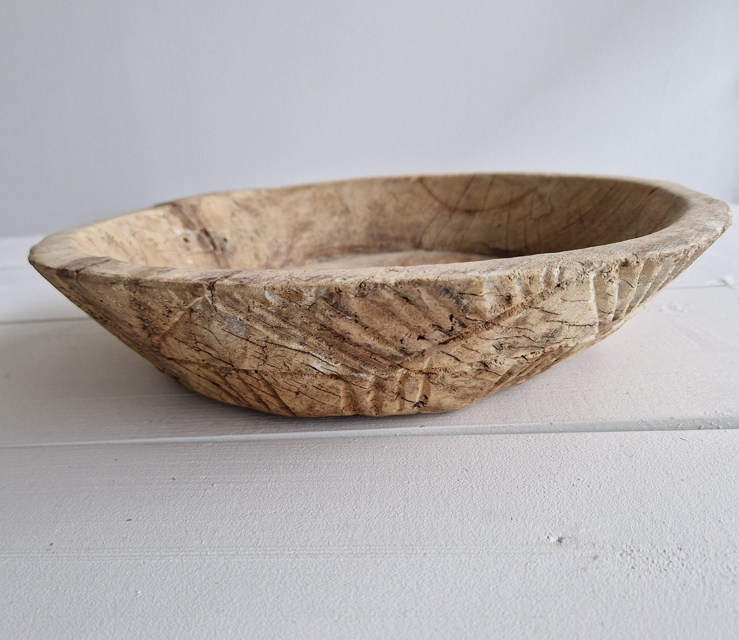 Crafted wooden bowl