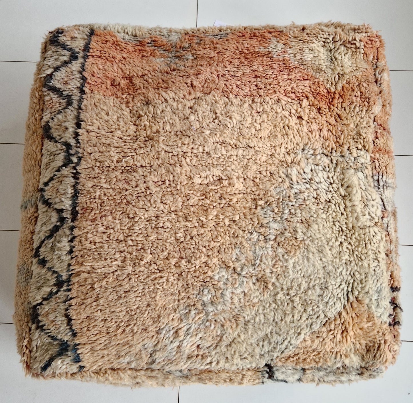 Moroccan Vintage Kelim Floor Cushion #1