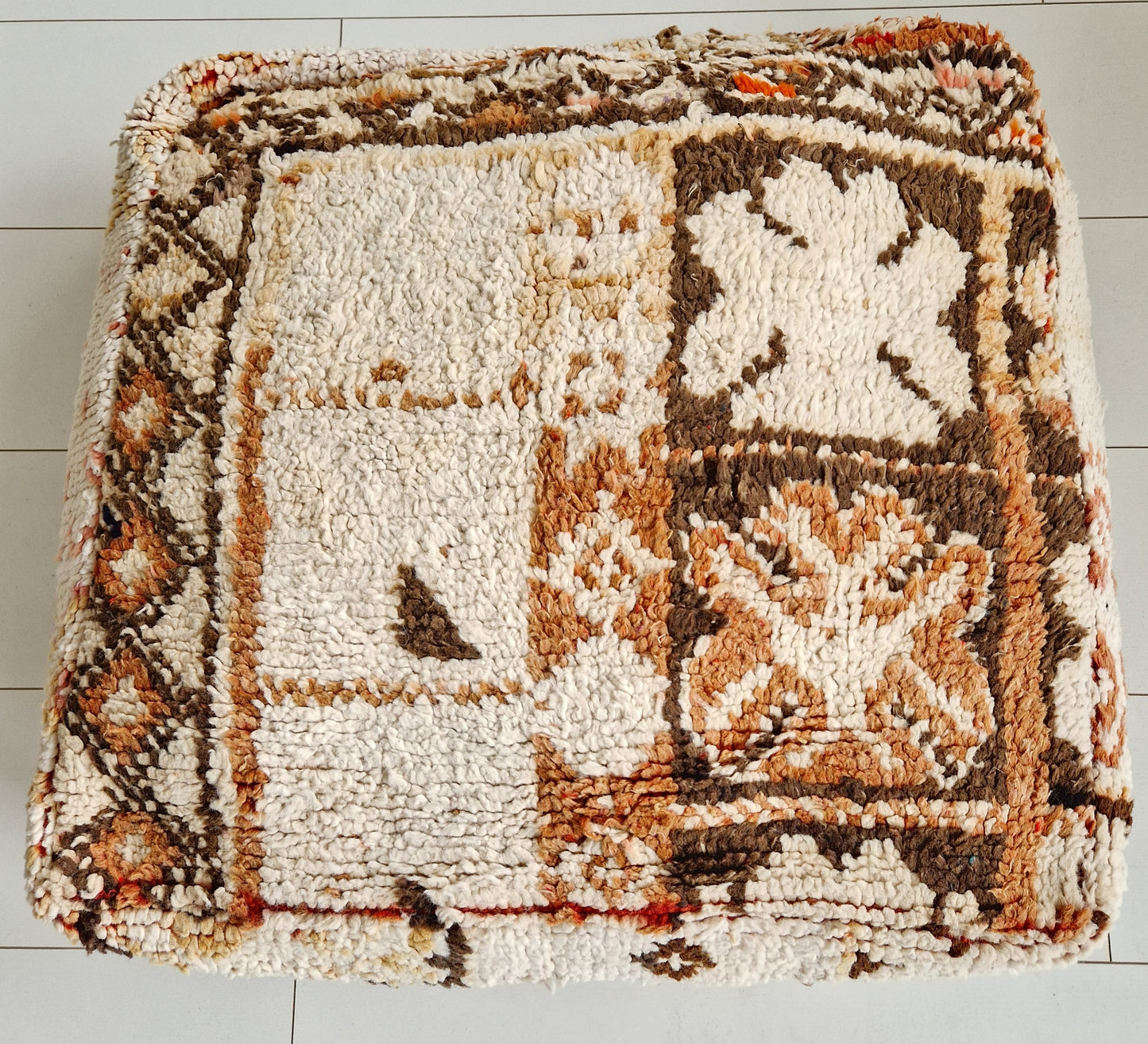 Moroccan Vintage Kelim Floor Cushion #5