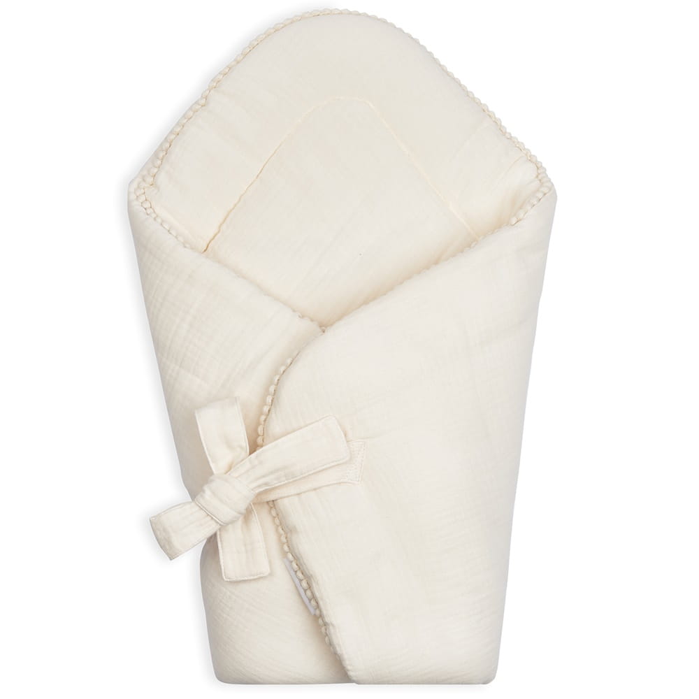 Cotton & Sweets muslin baby horn with bubbles vanilla 
