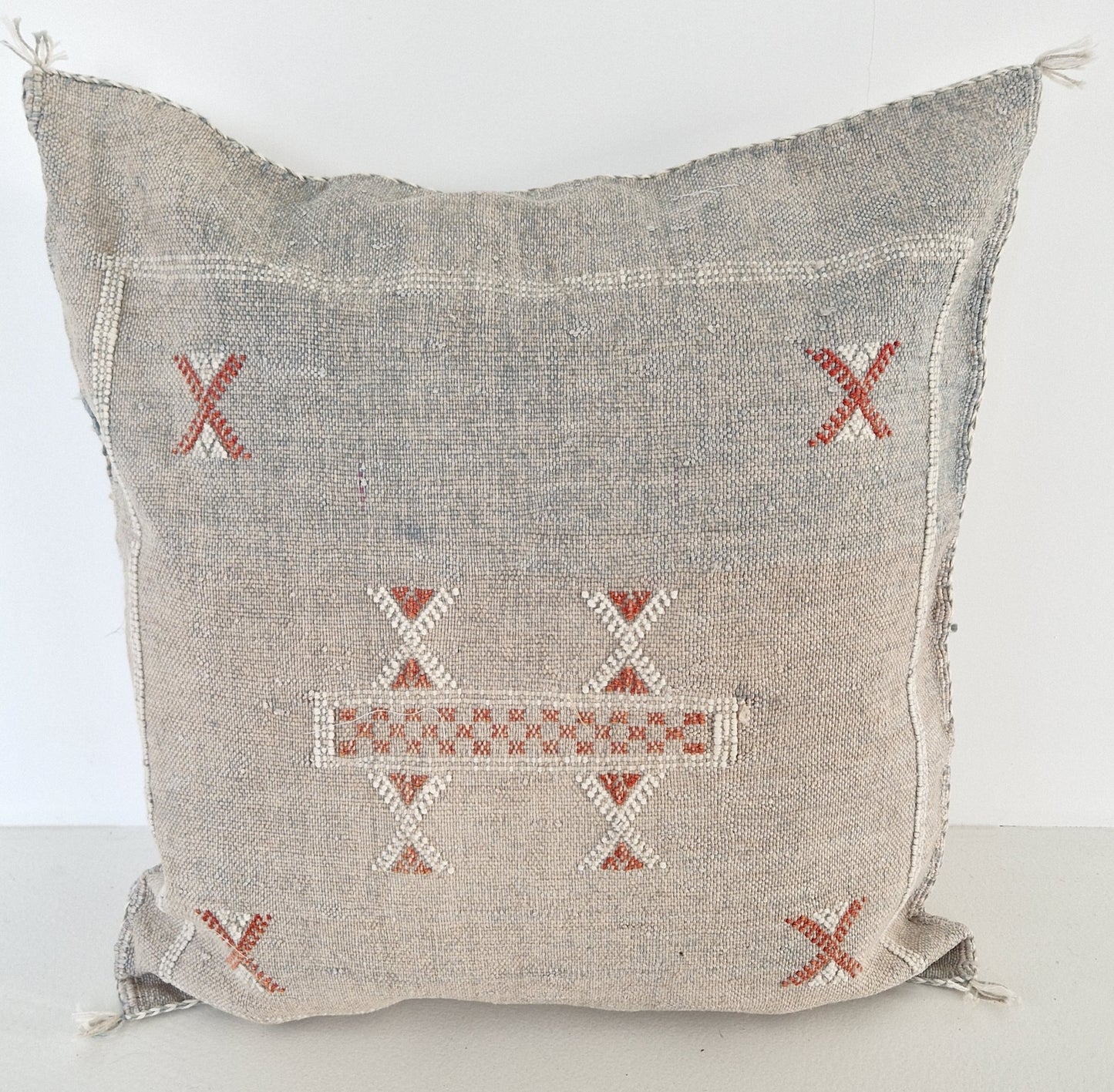 Sabra Silk cushion cover Blue-grey