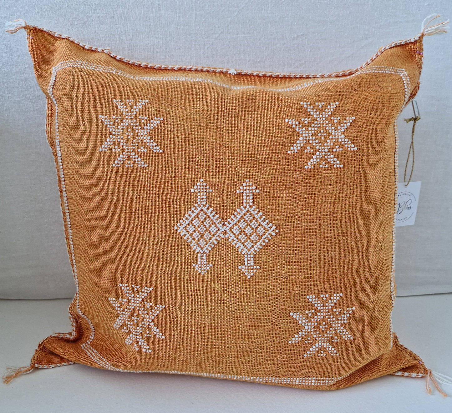 Sabra Silk cushion cover Orange