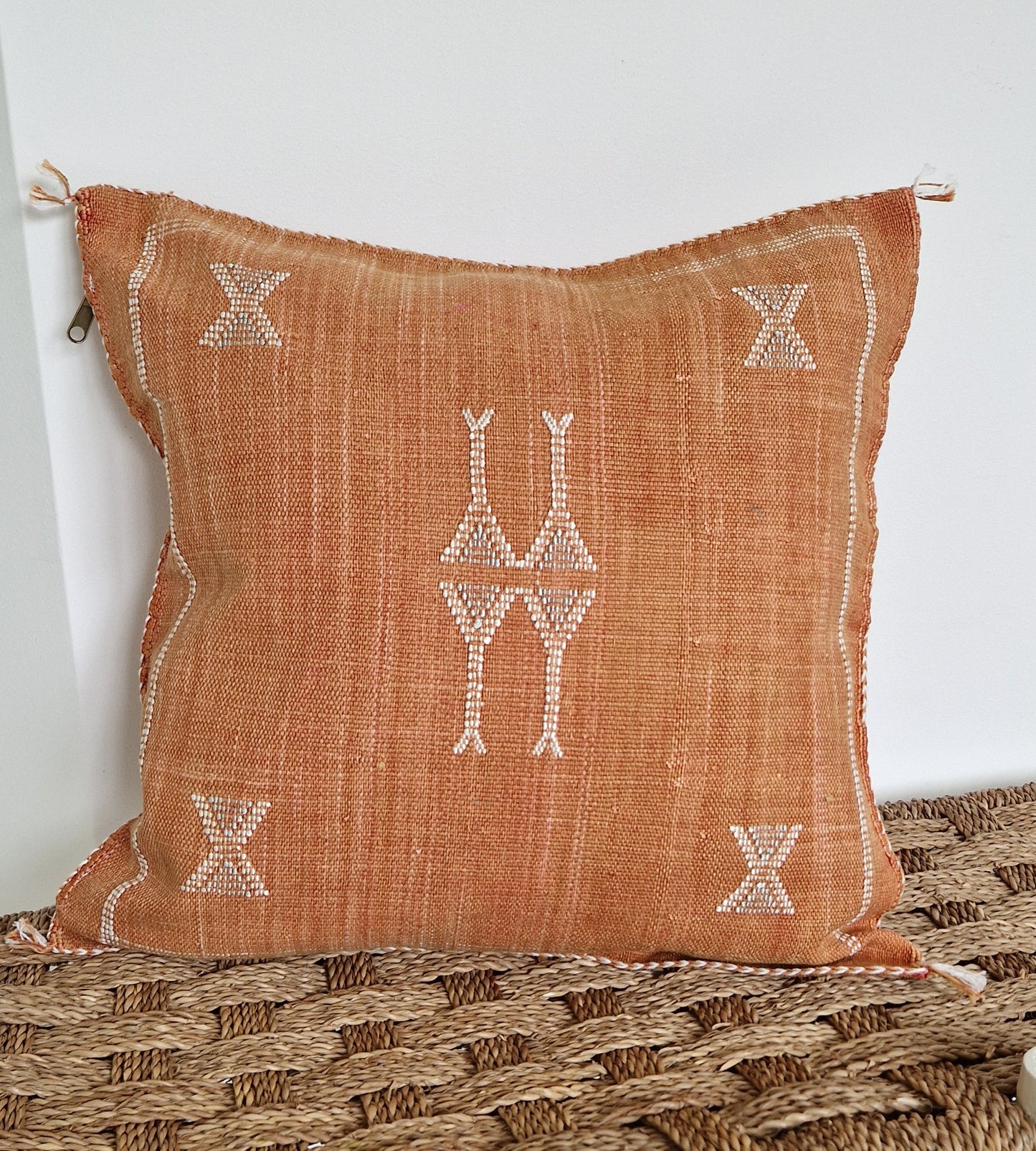 Sabra Silk cushion cover Rust 