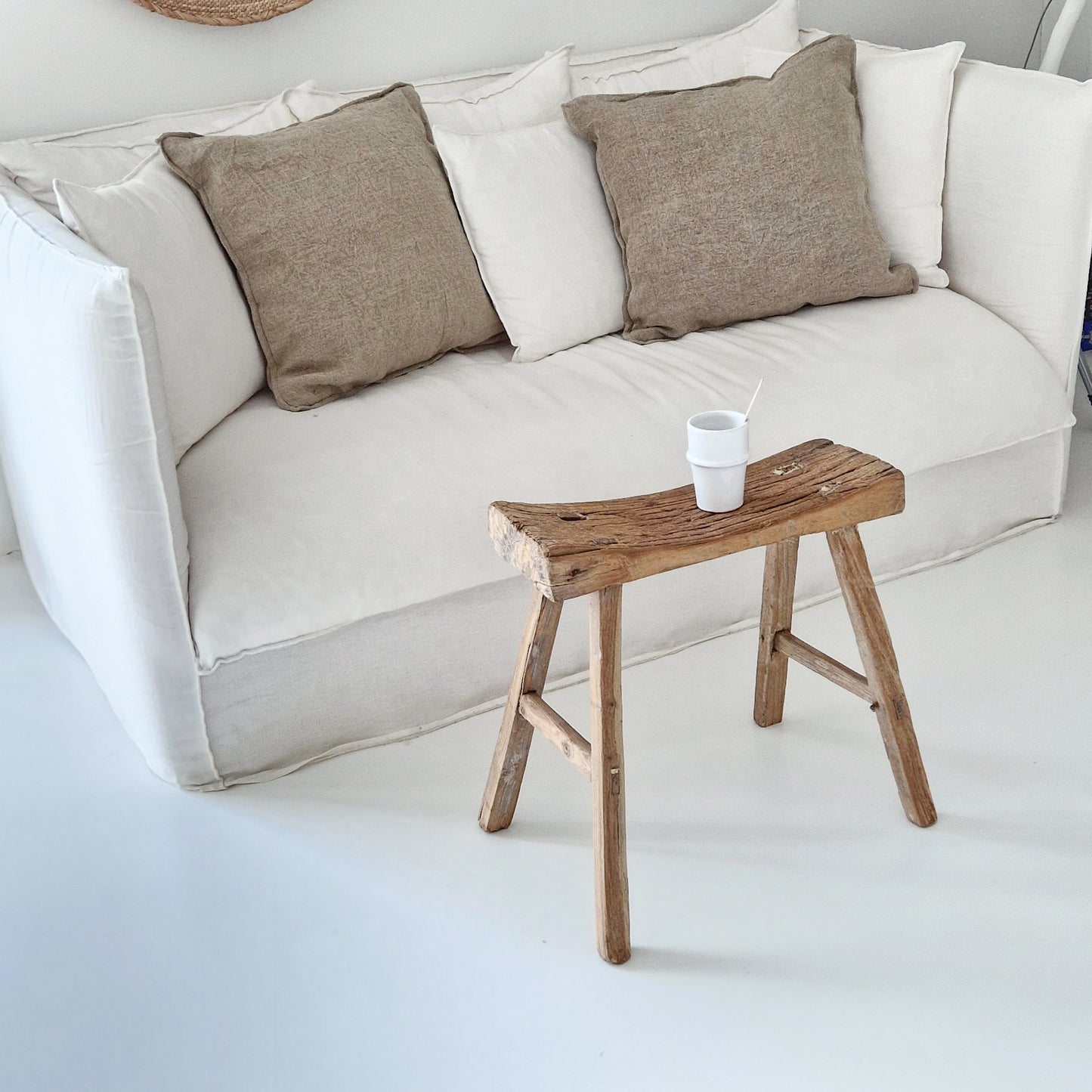 Linen cushion cover Natural 50x50