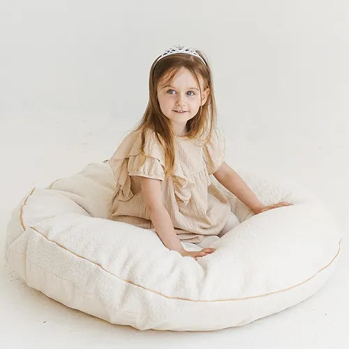 Floor Cushion in Boucle