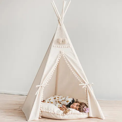 Boho Teepee with Pom Pops