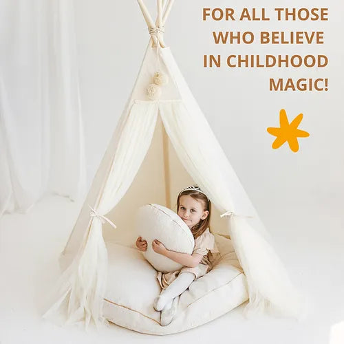 Princess Fairy Teepee Tent with Tulle