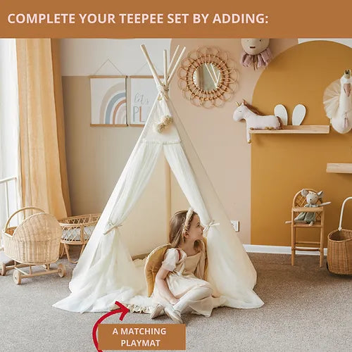 Princess Fairy Teepee Tent with Tulle