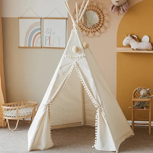 Boho Teepee with Pom Pops