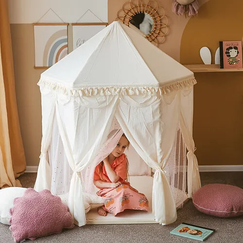 Boho Indoor Playhouse Tent in Pavilion Shape