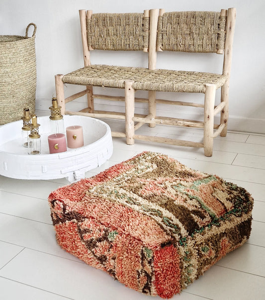 Moroccan Vintage Kelim Floor Cushion #2