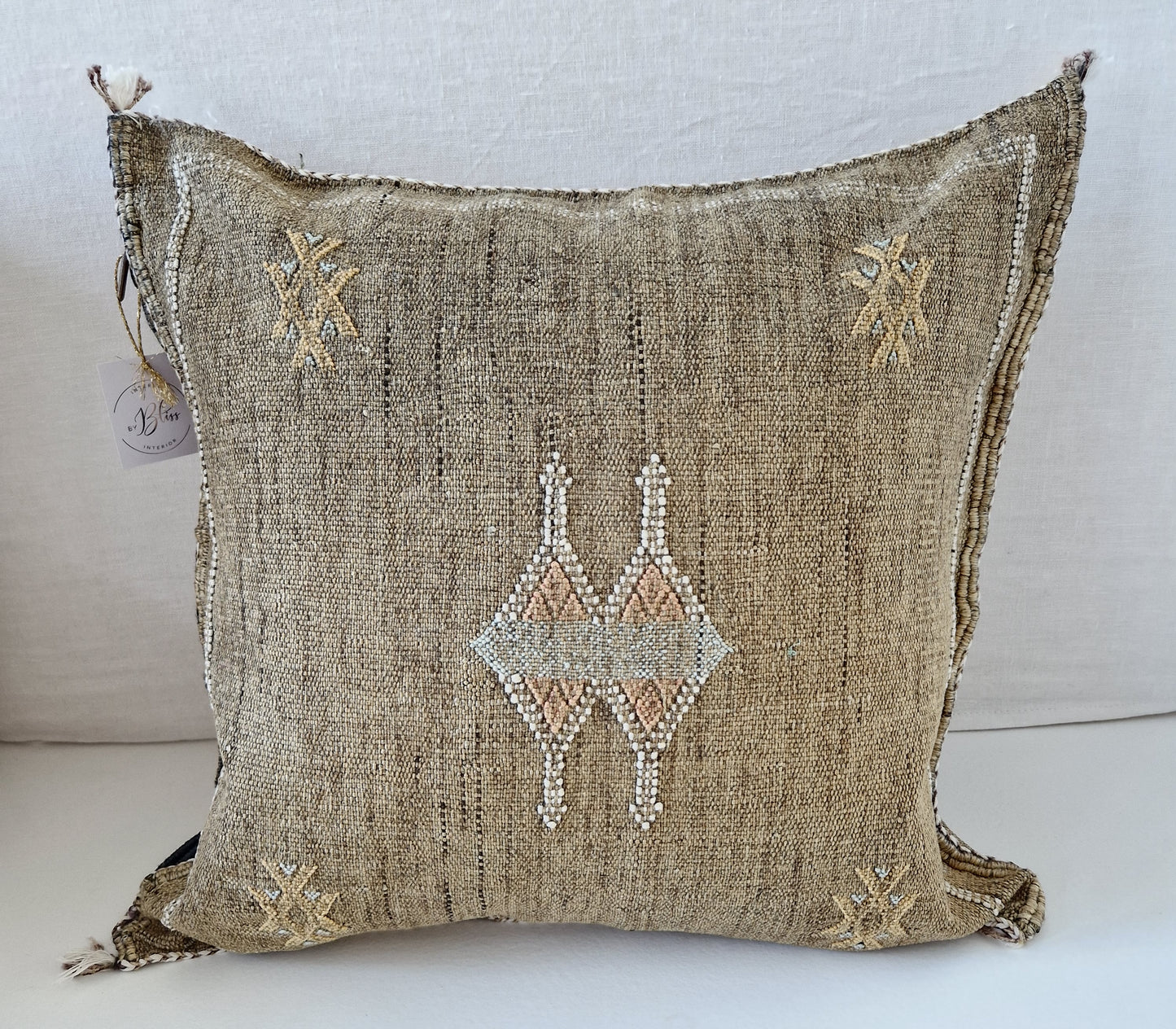 Sabra Silk cushion cover Vintage Brown