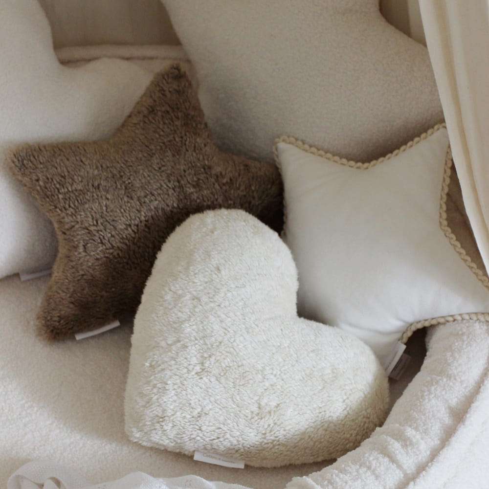 Cotton & Sweets Mini star pillow with bubble Vanilla