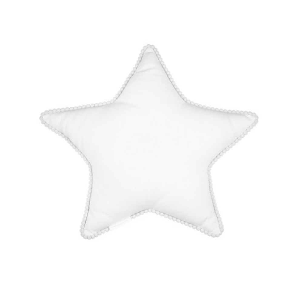 Cotton & Sweets Mini star pillow with bubble White