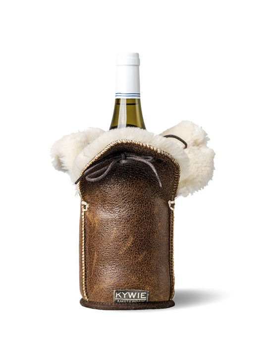KYWIE Champagne/Wine cooler Brown leather