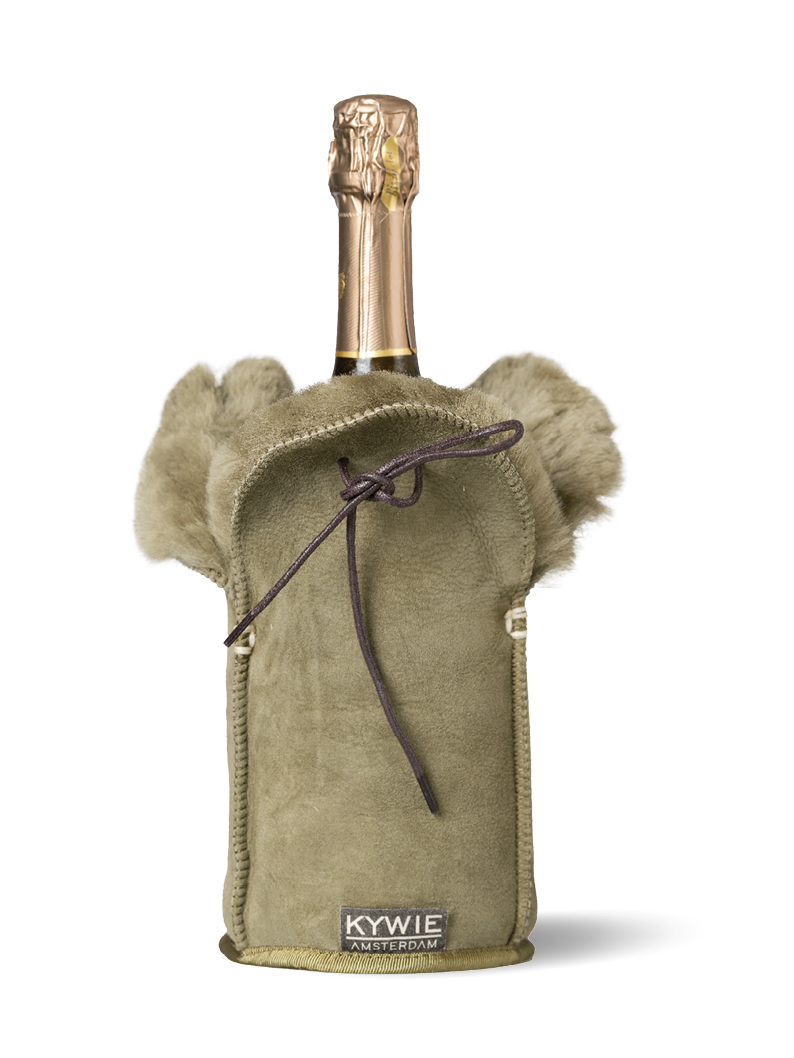 KYWIE Champagne/Wine cooler Khaki Suede