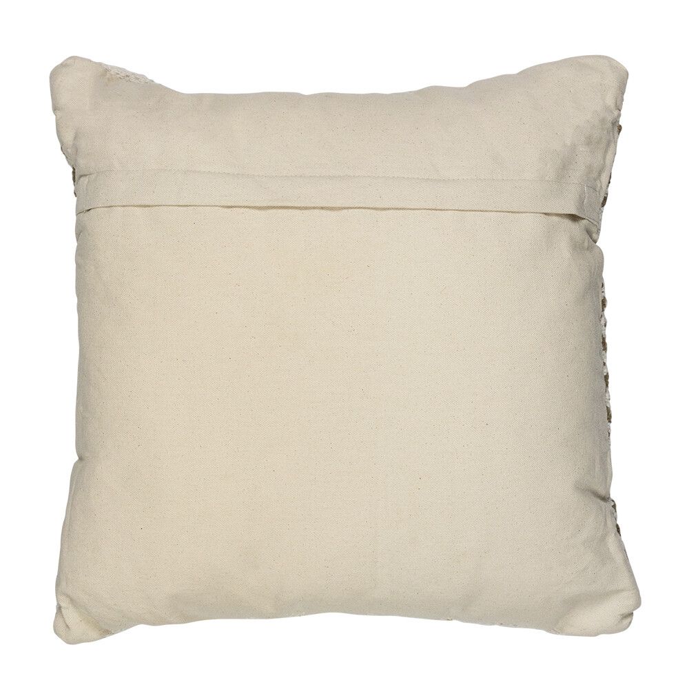 Cushion Off White/Natural Herringbone