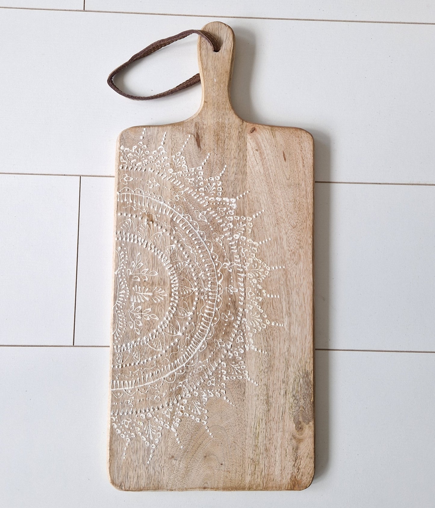 Wooden cutting board Mandala