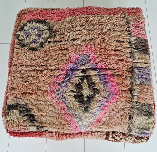Moroccan Vintage Kelim Floor Cushion #4