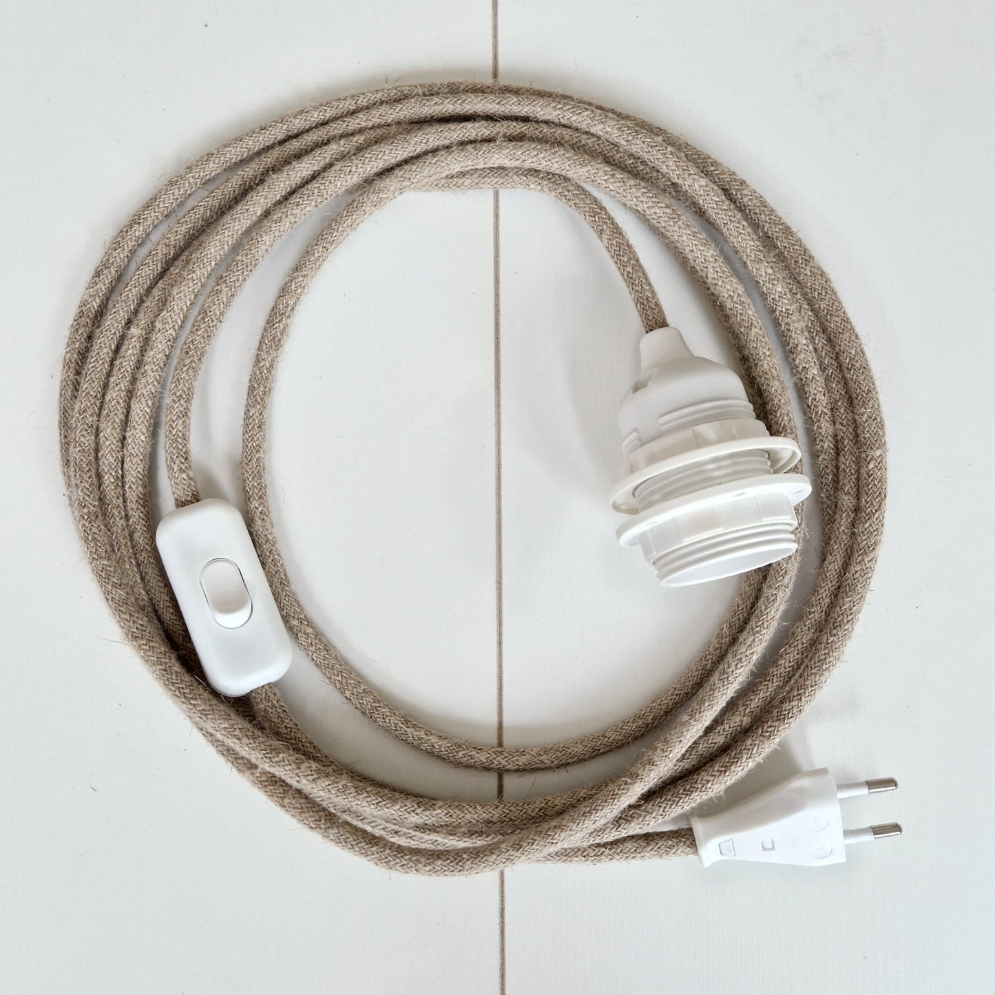 Electrical system Natural Linen 4m, incl.switch and plug