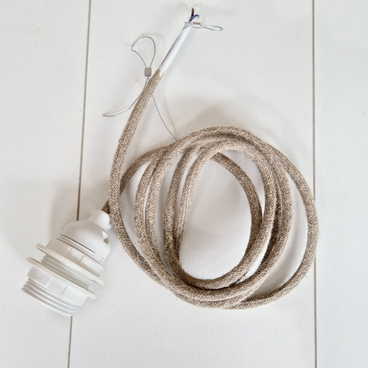 Electric system Natural Linen with steel cable