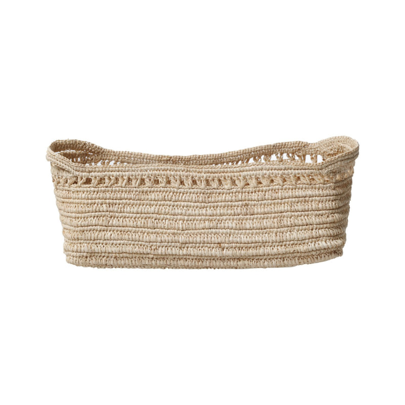 Raffia bestekmandje van Made in Mada in Naturel