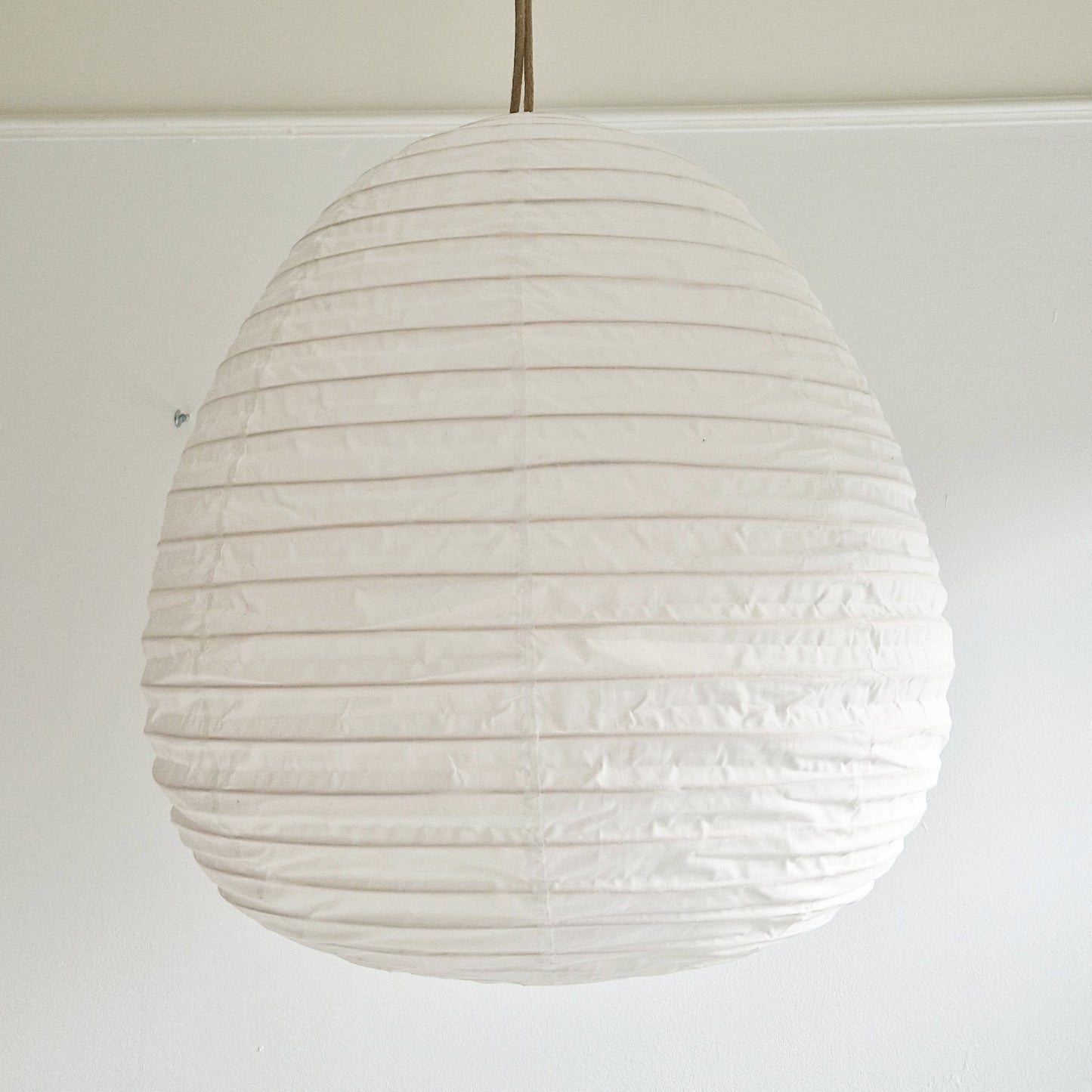 Lantern lamp White Cotton Large