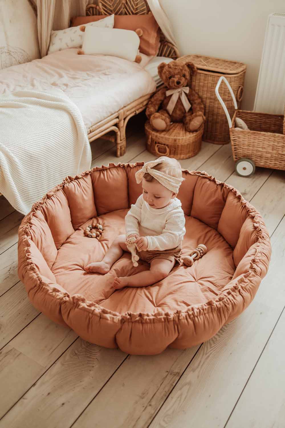 Bloom Tawny Brown Organic Babymat 3-in-1