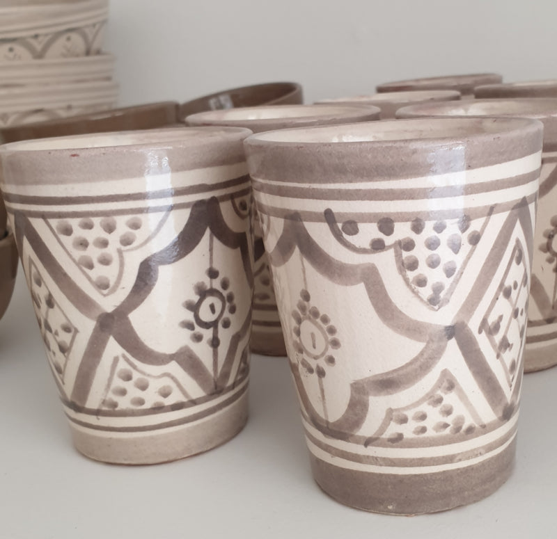 Moroccan mug Natural/Grey 