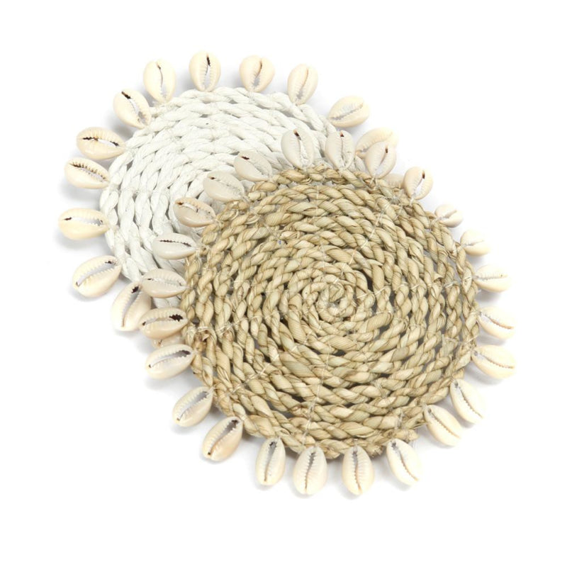 Seagrass Shell coaster White
