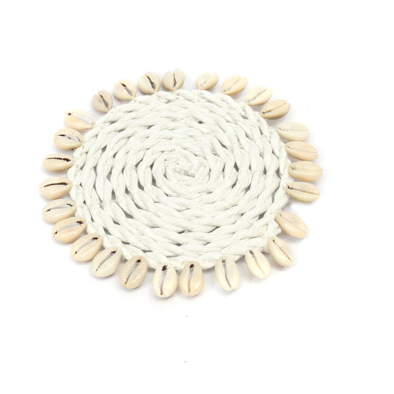 Seagrass Shell coaster White