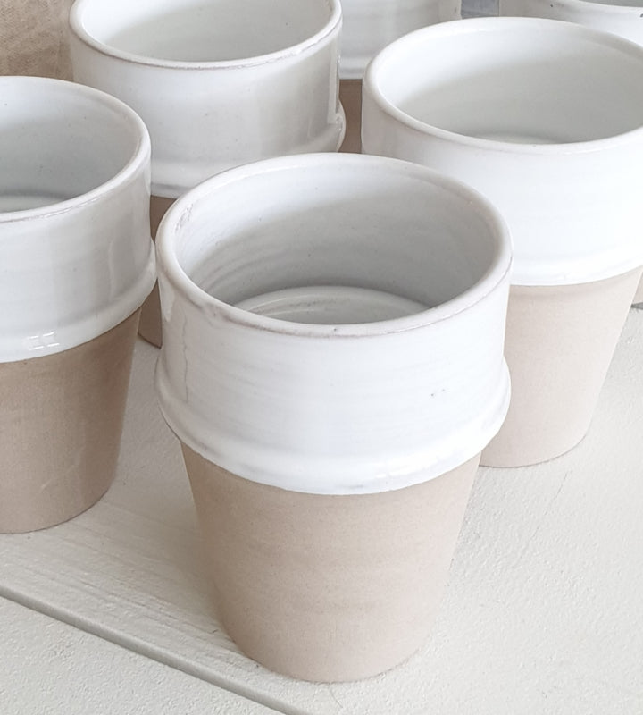 Ceramic Beldi mug Natural/White