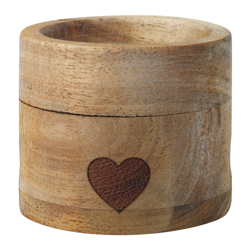 Egg cup Heart wood