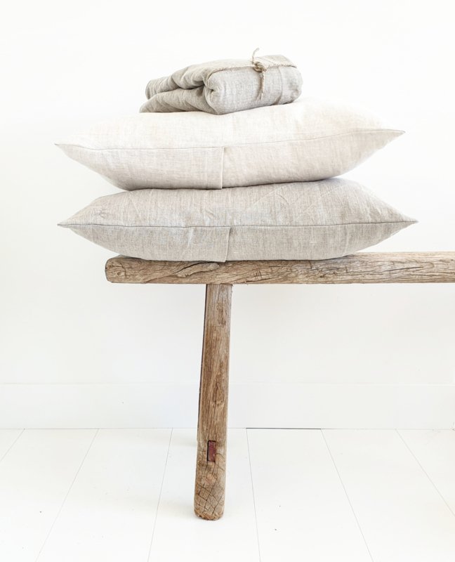 Linen cushion cover Flax