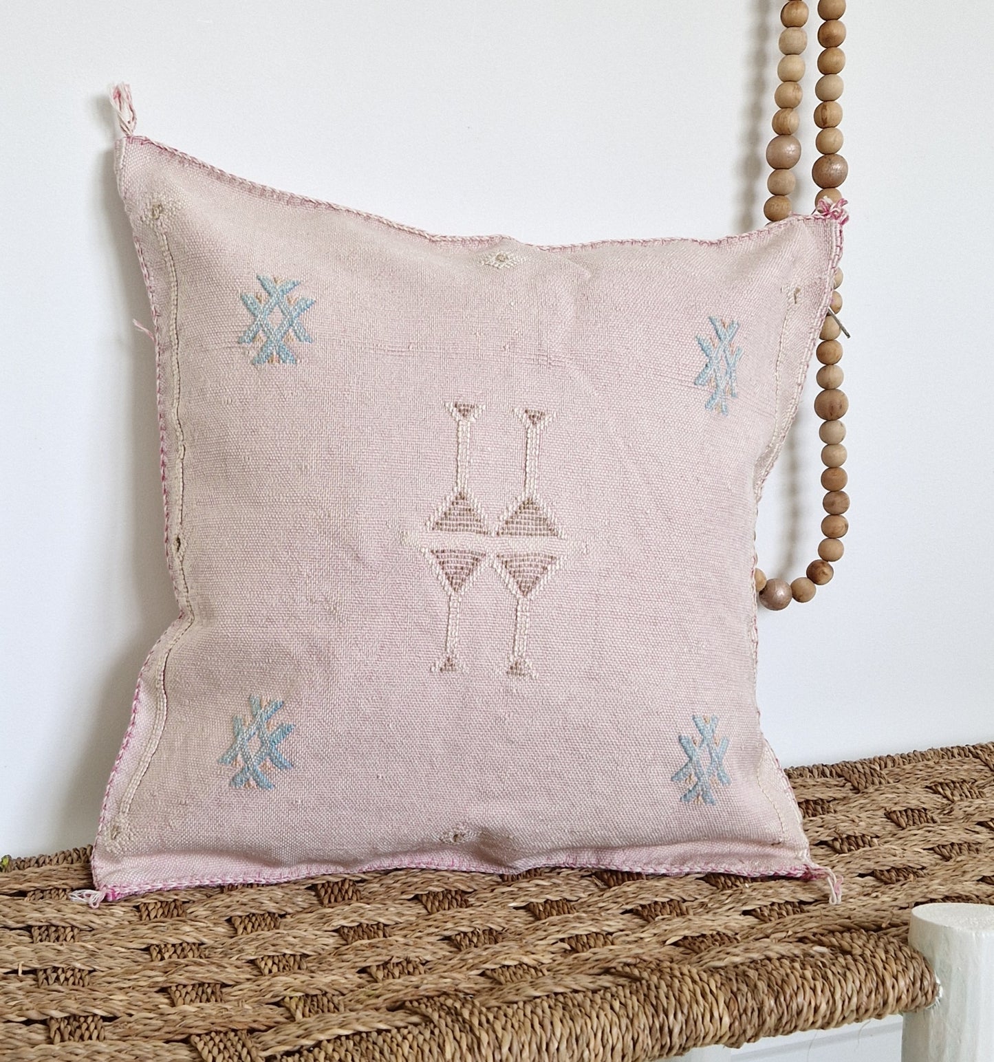 Sabra Silk cushion cover Light Pink #2