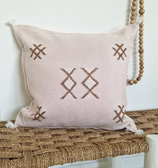 Sabra Silk cushion cover Light Pink #6