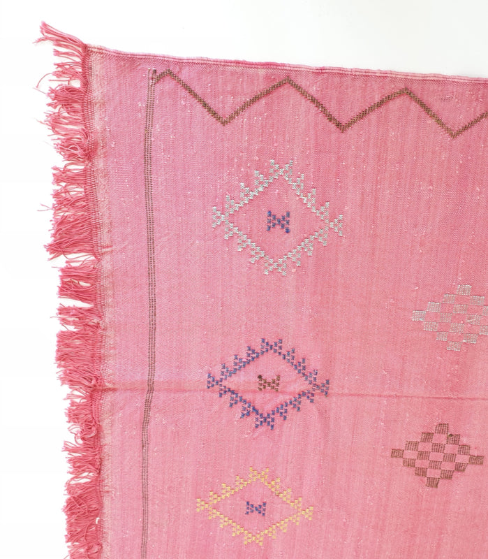 Sabra Silk rug Pink