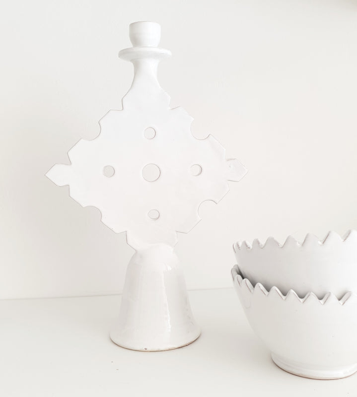 Candleholder Touareg White