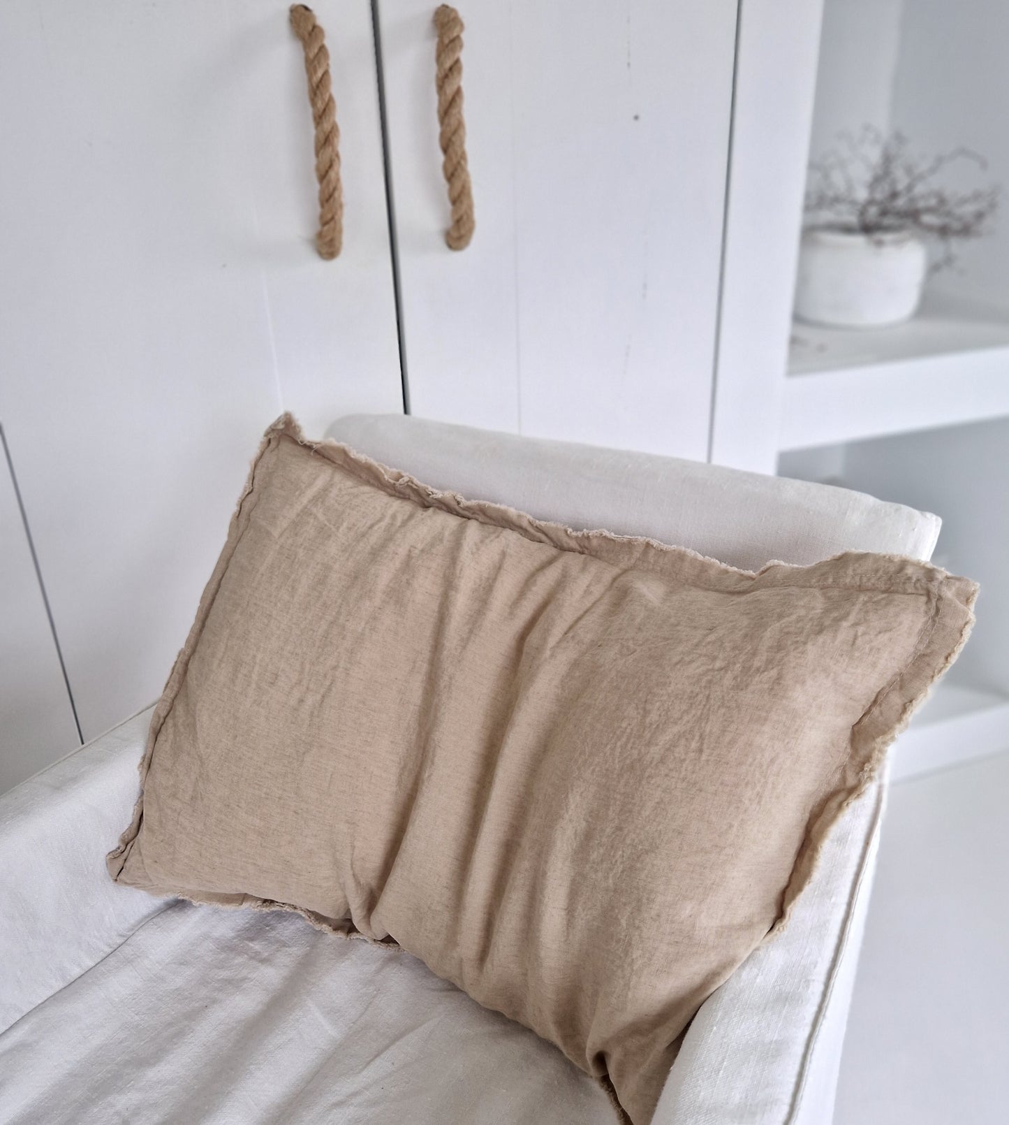 Linen cushion cover Malaga Natural 40x60