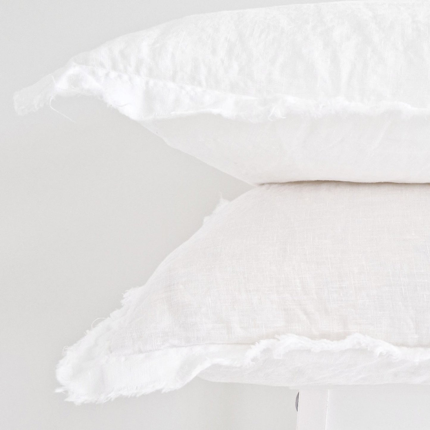 Linen cushion cover Malaga White 40x60