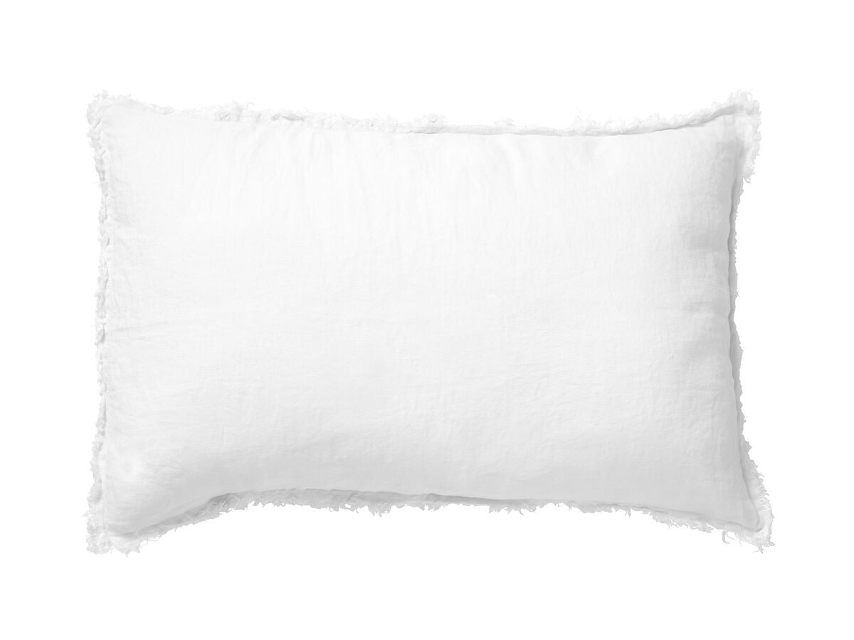 Linen cushion cover Malaga White 40x60