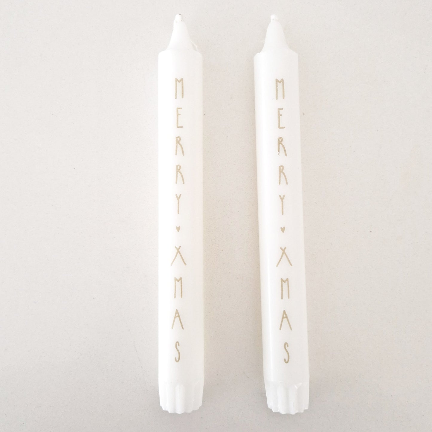 Dinner candle Merry X-mas set of 2