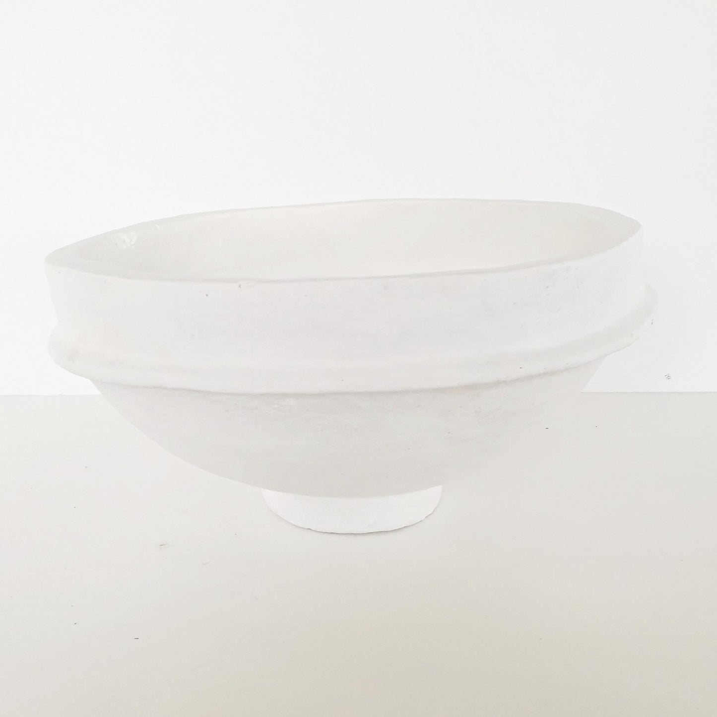XL Papier-mâché bowl White
