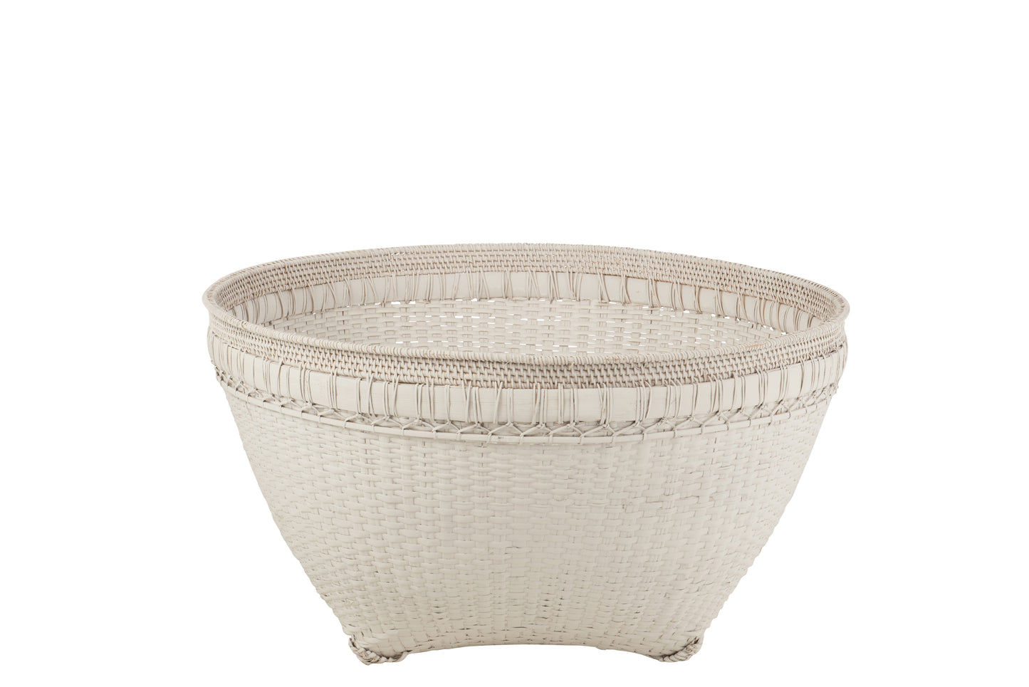 Basket XXL rattan white