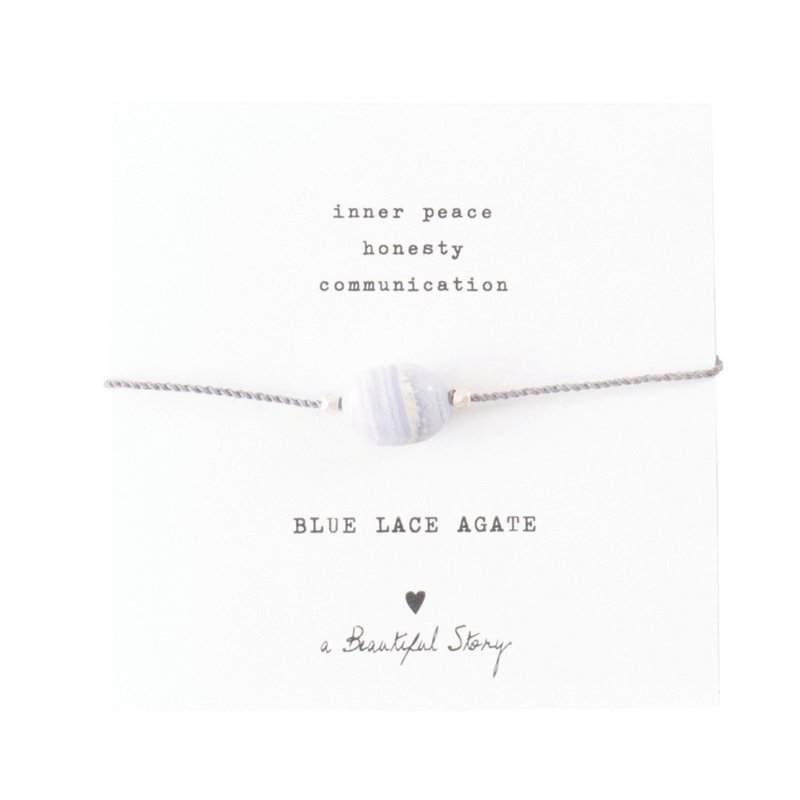 Blue Lace Agate Bracelet A Beautiful Story